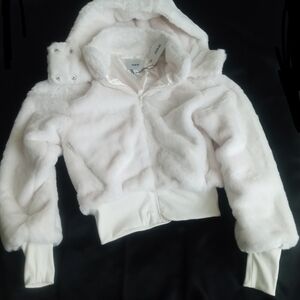 Jason Wu Cream Faux Fur Jacket